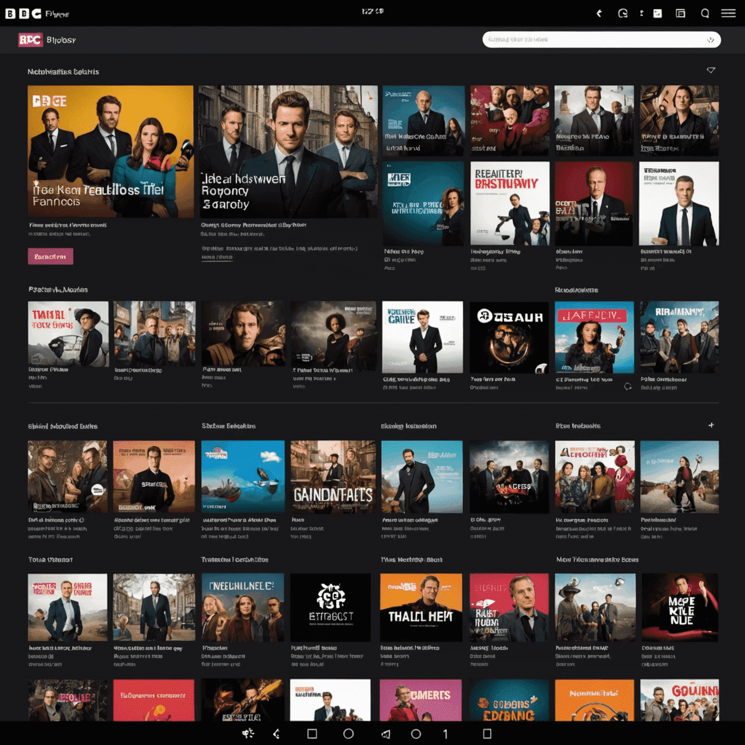 BBC iPlayer interface on various devices showing personalized content recommendations